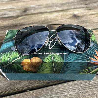BRAND NEW Maui Jim Shiny Gold/Crystal/Neutral Gry Lns HAUOLI H665
