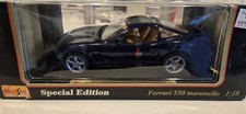 1/18 Maisto 1996 Ferrari 550 Maranello Diecast Dark Blue **READ**
