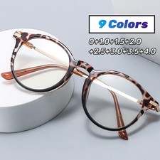 Men's Lightweight Reading Glasses Trendy Retro Round Frame Presbyopia Women
