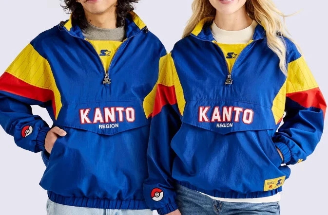 Pokemon x Target Starter Pullover Jacket Blue Kanto Region Windbreaker Size"S "
Opens in a new windo