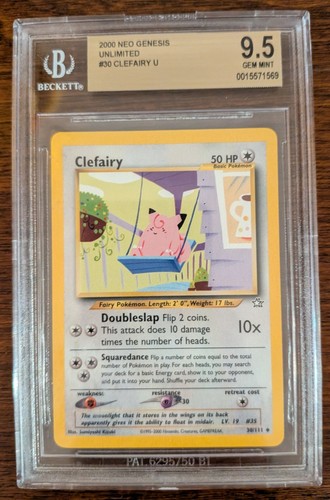 Clefairy (Unlimited) graded BGS 9.5 for sale on eBay