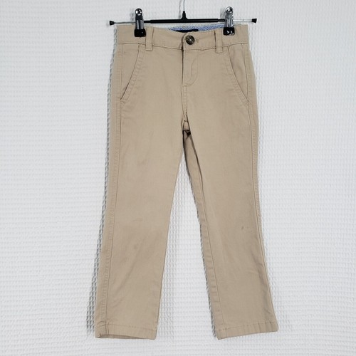 Tommy Hilfiger Pants Boy 5 Beige Khaki Chino Trouser Twill School Uniform Preppy