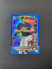2025 Bowman Draft #BDC-42 Jacob Morrison 1st Prospect Blue Refractor 093/150