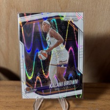 2025 Panini Prizm WNBA Kalani Brown White Seismic #55 Mercury