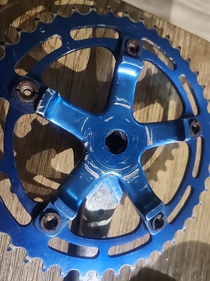 ANCIENNE ÉCOLE BMX MONOBLOC PÉDALIER DE MANIVELLE 1 PIÈCE KIT