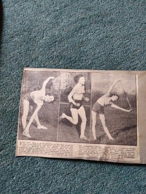 Sk298 Ephemera 50er Jahre Bild Betty Parker Christine Dunn Pat Schlüsselband Sportlerin 