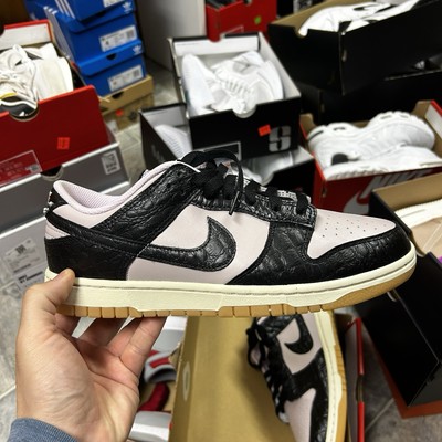 Size 8.5 - Nike Dunk Low Black Platinum Violet Croc（No Lid） | eBay
