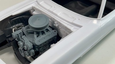 1/12 Camaro LS Engine/T-56  Direct Fit  Engine Package - Carbureted 