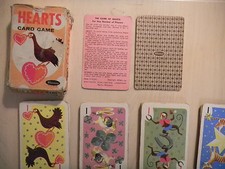 Vintage HEARTS Card Game by Whitman 1951