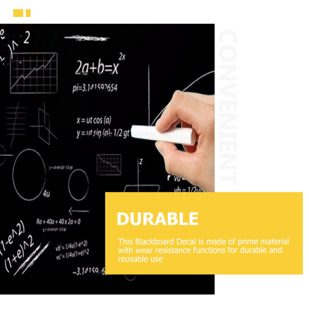 2 Blackboard Sticker Rolls for Home & Classroom Removable & Drawable