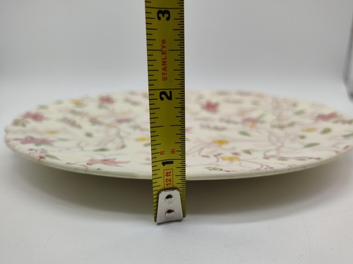 TAYLOR SMITH & TAYLOR Chelsea Chintz Dinner Plate Pink Floral Made In USA - Picture 7 of 7