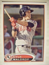 KYLE WALDROP 2012 Topps Pro Debut baseball card MARINERS REDS BILLINGS MUSTANGS