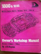 Owner's Workshop Manual 1800 & 18/85, MkI & II Austin, Wolseley 18/85, 1964 on