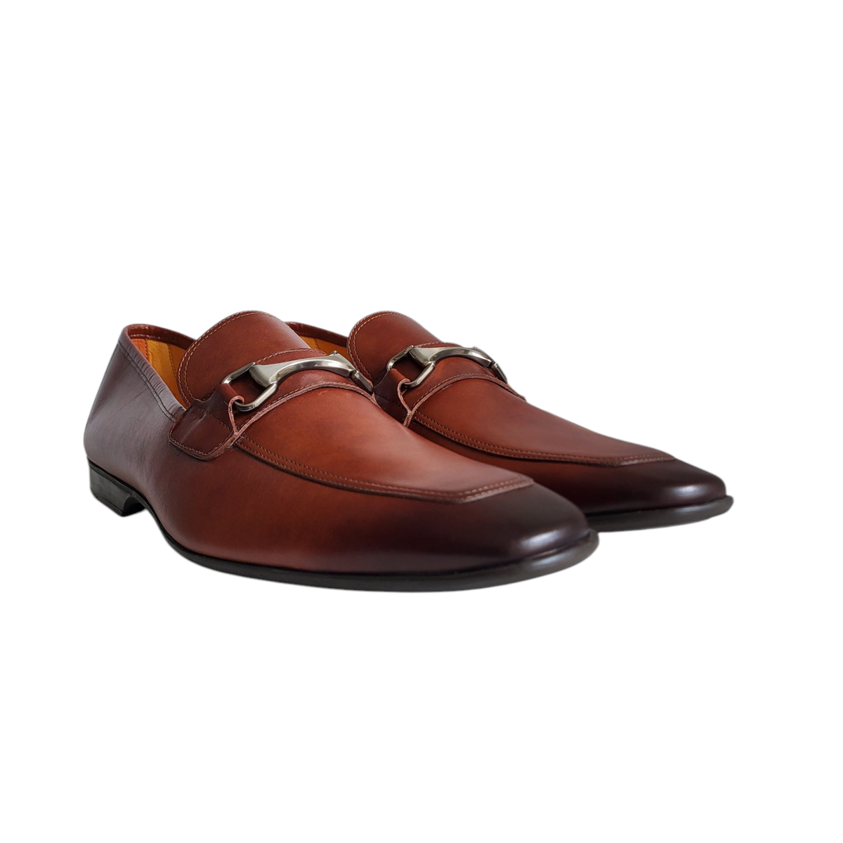 Magnanni Tazon Bit Loafers Mens 10 EU 43 Cognac Brown Leather Dress Shoes Luxury Magnanni Tazon Bit Loafers Cognac Brown Men main image 2