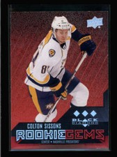 COLTON SISSONS 2014/15 BLACK DIAMOND #184 ROOKIE GEMS TRIPLE #087/150 BA6411