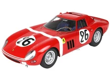 FERRARI 250 GTO #26 "24H LE MANS" 1964 & DISPLAY CASE 1/18 CAR BY BBR BBR1846 C