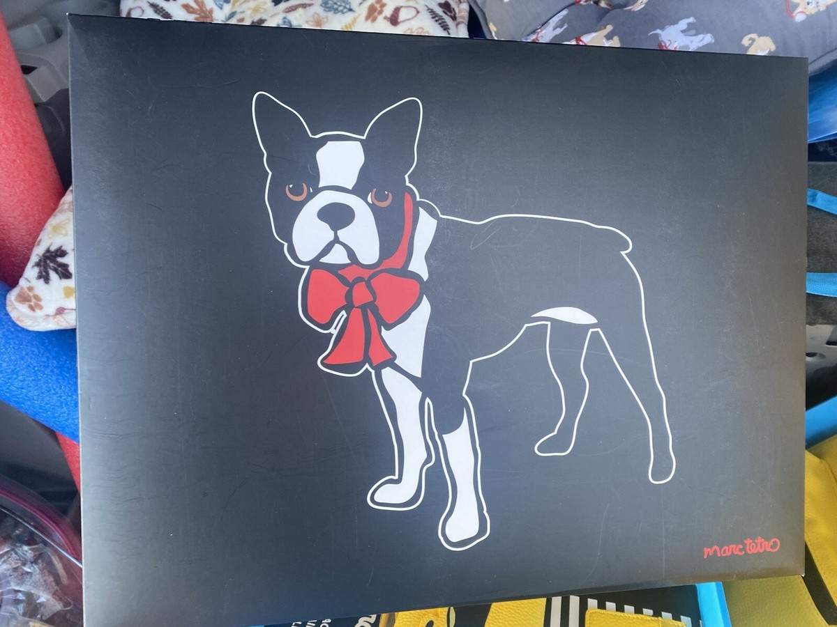 Boston Terrier Dog Marc Tetro backpack gift set with keychain Fun totes & backpacks by Marc Tetro, artist, New York City  main image 3