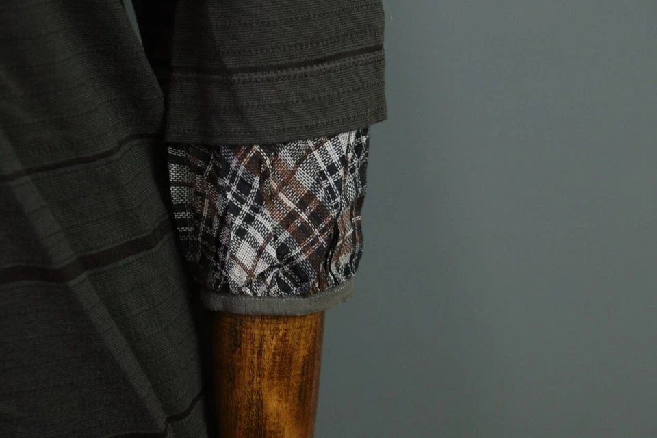 Vestido Corto Copine Zatoishi Bata Gris Rayas Línea A Talla 3 Foto 4 de 4