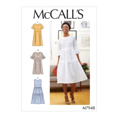 McCalls Schnittmuster 7948 Kleider E5 (14-16-18-20-22)
