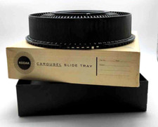 Vintage 60s Eastman Kodak Locking Rotary Black Carousel Slide Tray Original Box