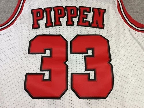 Men's Vest Chicago Bulls NO.33 Pippen Adult Sports Top Retro Stitched - Bild 6 von 28