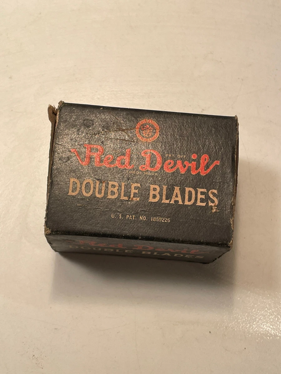 Lames De Grattoir Red Devil 3062 - 1.5 Pouces, Acier Carbone, Boîte Vintage Neuve