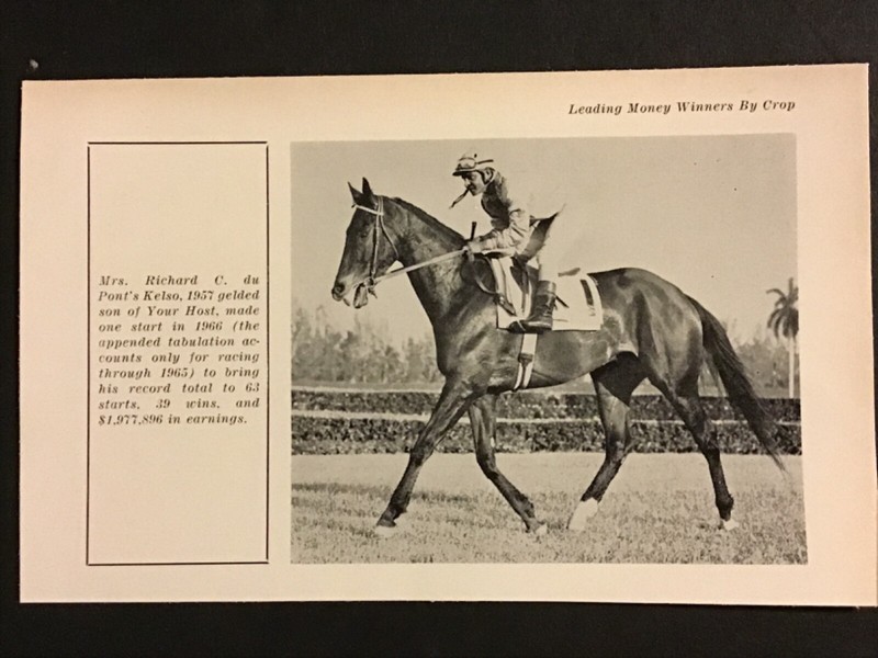 KELSO Horse Racing HORSE OF THE YEAR