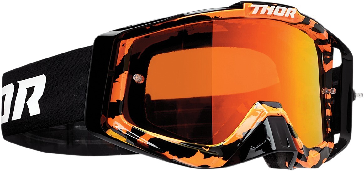 Sniper Pro Orange / Black Rampant Goggles - Orange Dual Lens Thor 2601-2226