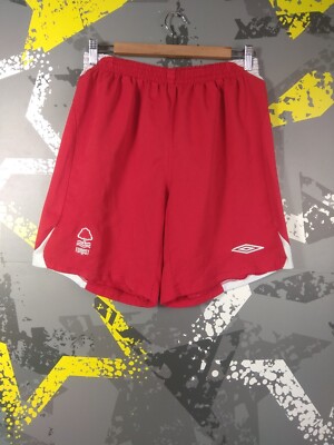 Nottingham Forest Home Football Soccer Shorts Red Umbro Men Size XL ig93