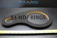 4 MDF SPEAKER RING SPACER 8 INCH 2 HOLES CARPET WOOD 3/4 FIBERGLASS RING-8CTW