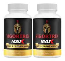 (2 Pack) Vigortrix MAX Men Vitality Pills, Natural Energy & Stamina Support