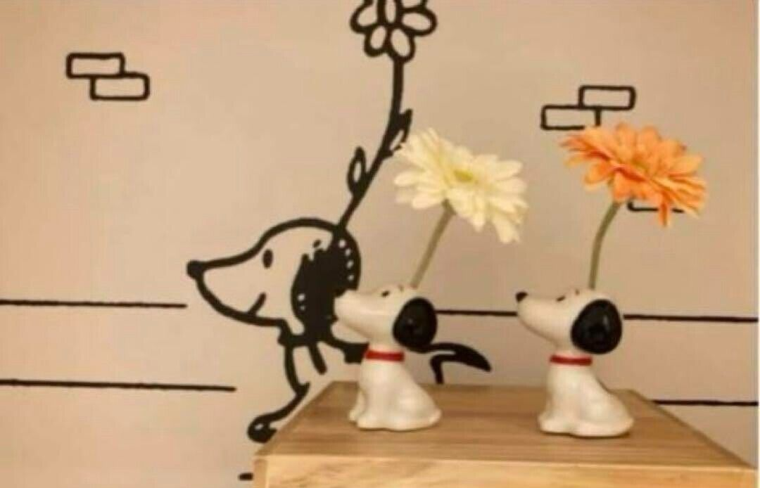 Snoopy Vase Snoopy Museum Tokyo Limited Flower Vase 7cm / 5.5in