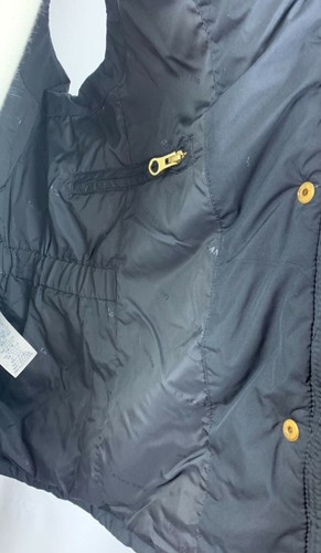 Lands End Black Down Filled Hooded Puffy Vest sz S (11394) AS IS - Picture 7 of 10
