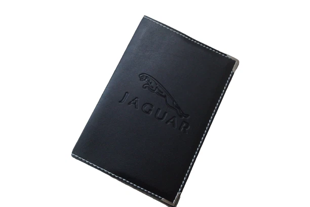 Etui Carte Grise JAGUAR F Pace XF XE VOITURE Pochette Surpiqure Blanche  Neuf