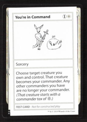 You're In Command  # LP Magic the Gathering