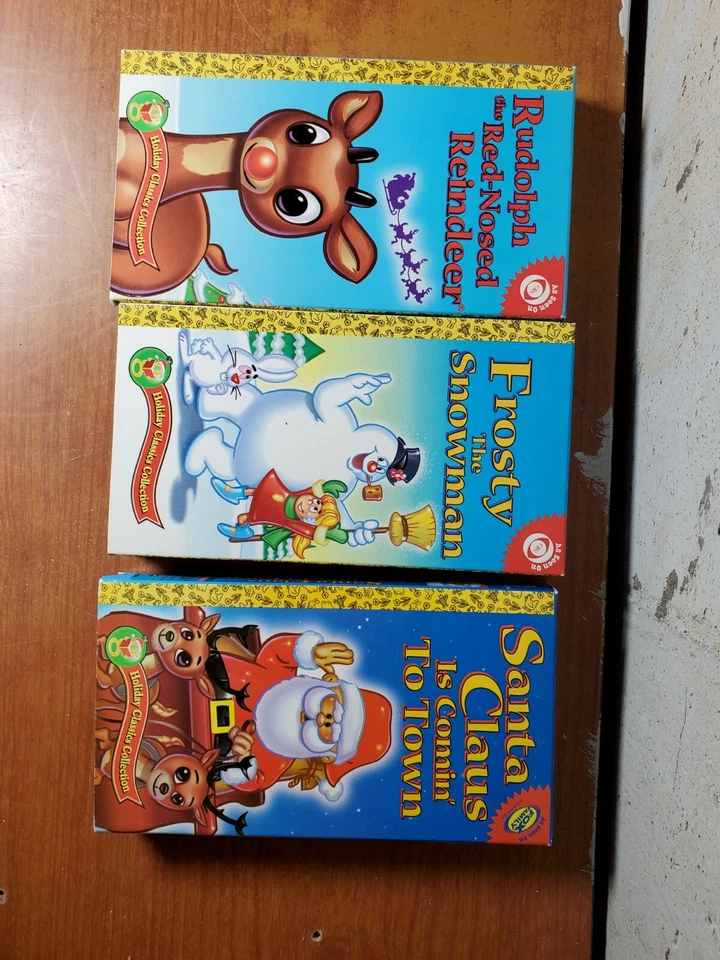 3 Classic Christmas VHS - Rudolph, Frosty the Snowman, Santa Claus is Coming - Image 2 of 4