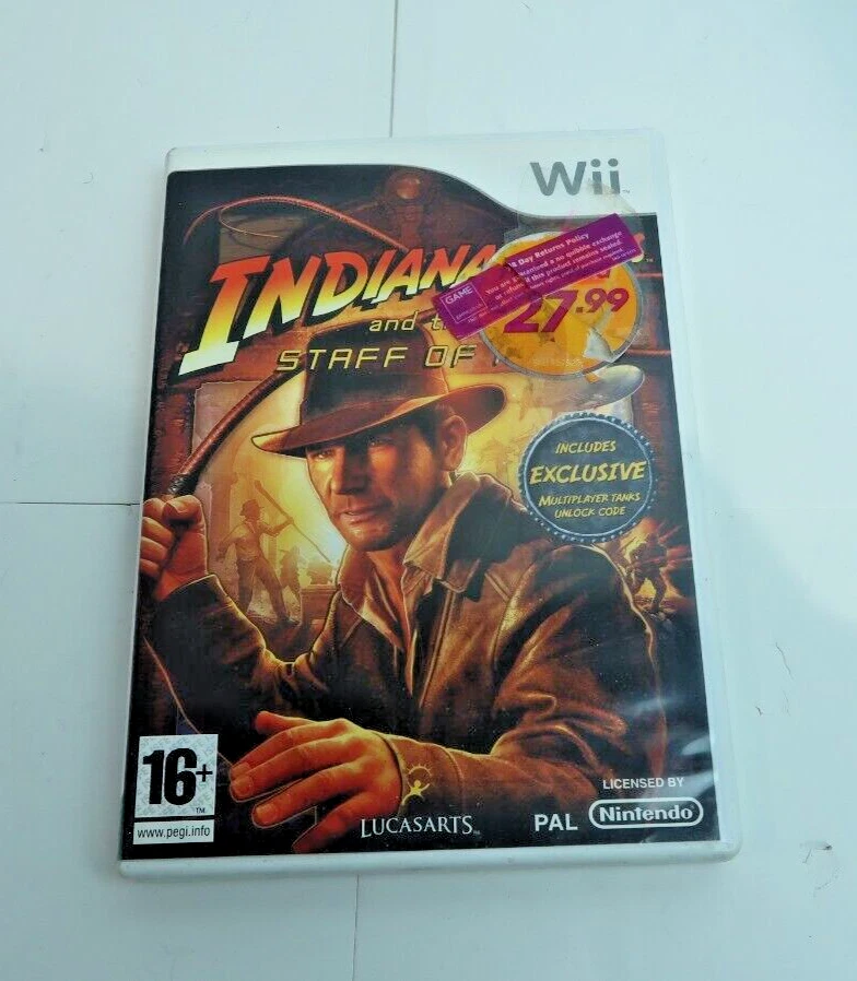 Indiana Jones and the Staff of Kings Wii Video Game PEGI 16