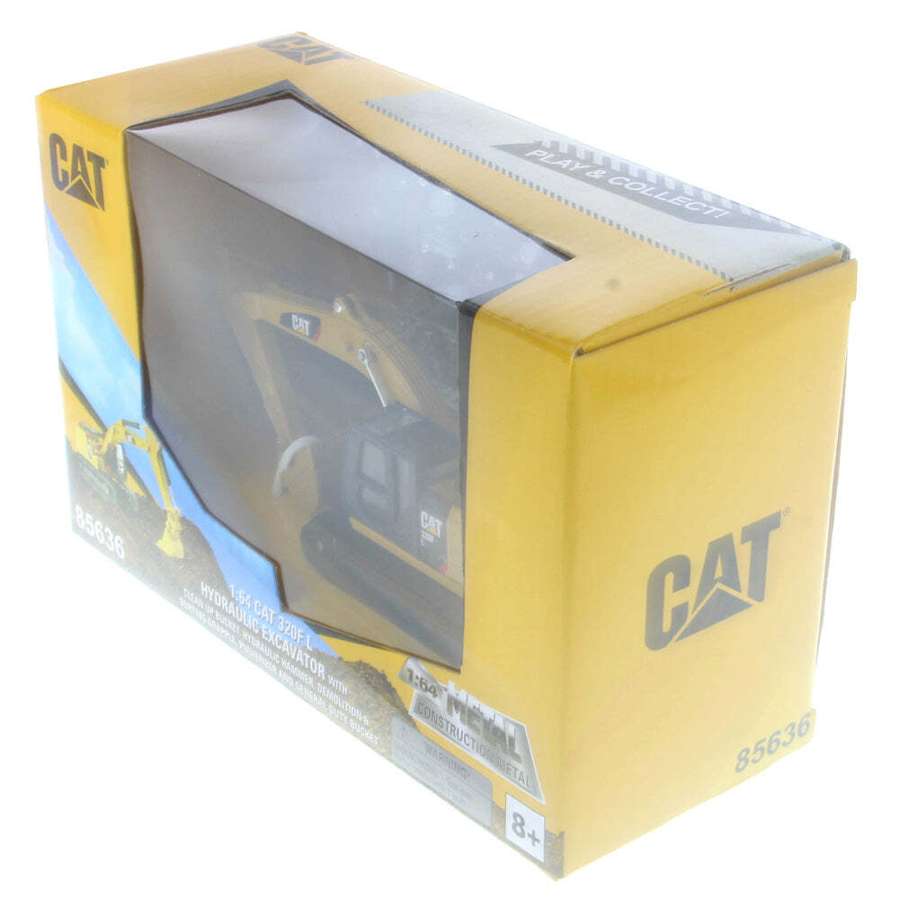 Caterpillar Cat 320F L Excavator Worktools 1:64 Scale Diecast Masters 85636