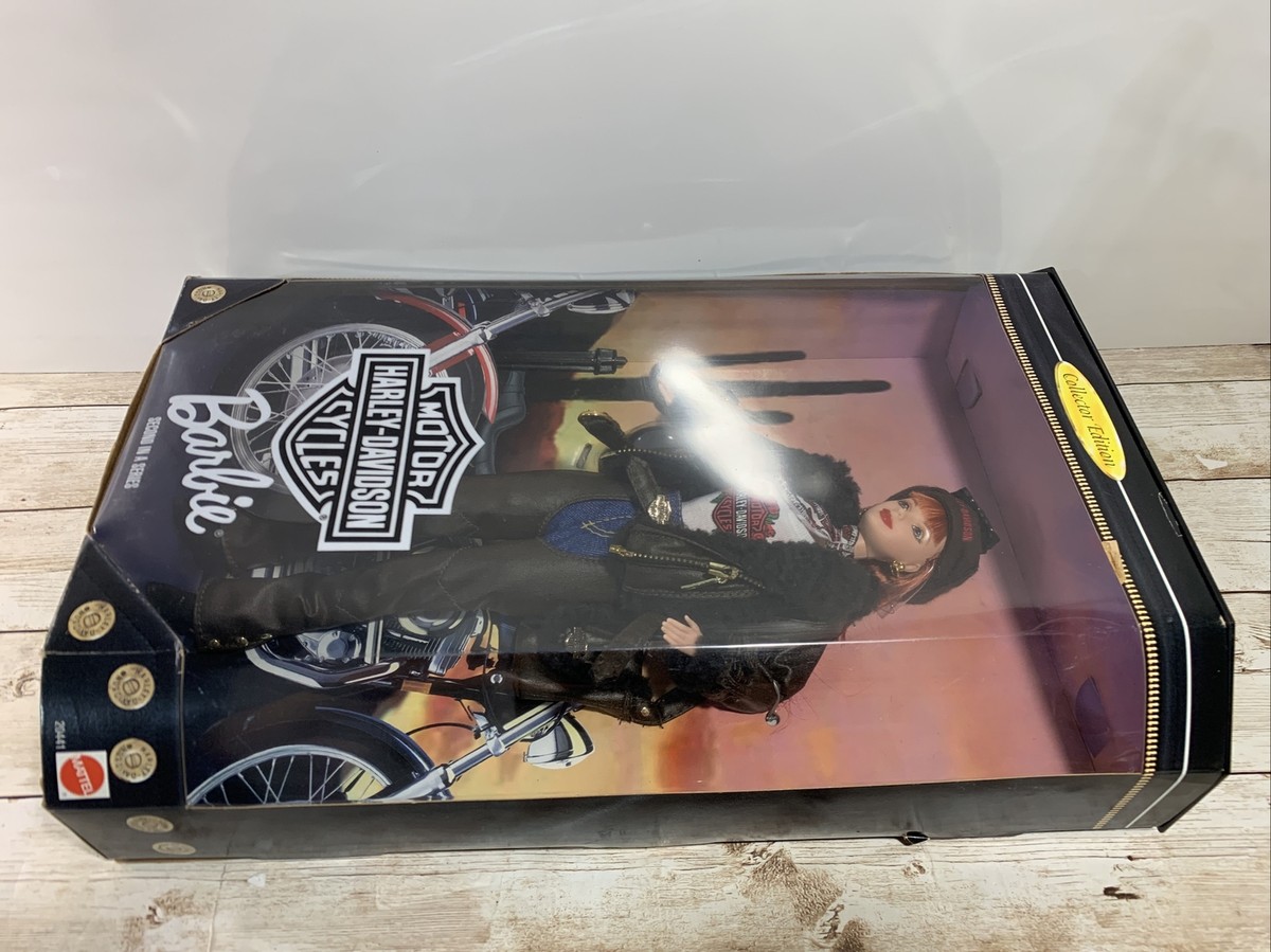 バービー人形　セット Barbie 20441 ln box 1998 Harley-Davidson Redhead Doll