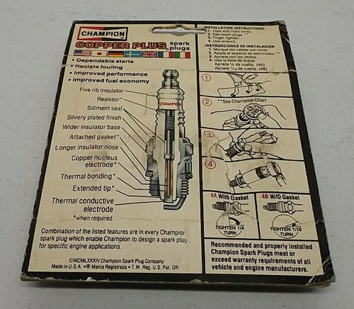 4x Champion 416 Spark Plugs (RV12YC6) – Reliable Performance - Picture 5 of 5