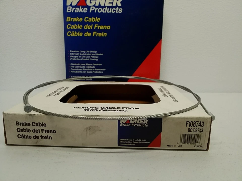 Cable de freno de estacionamiento automotriz F108743 Wagner F108743 Cable de freno Foto 3 de 3
