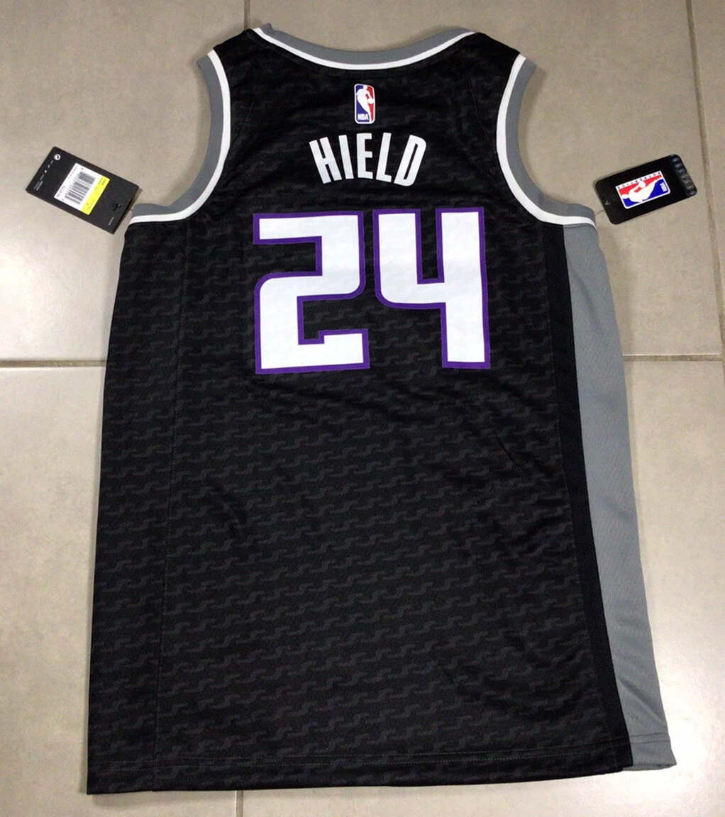 NWT Men's Nike BUDDY HIELD Sacramento Kings S Black Statement Basketball  Jersey