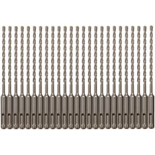 25PCS SDS Plus 5/32" X6" Rotary Hammer Concrete Masonry Drill Bit Carbide Tip