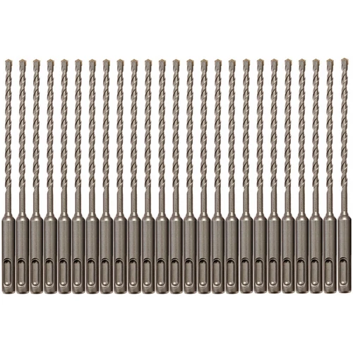 25PCS SDS Plus 5/32" X6" Rotary Hammer Concrete Masonry Drill Bit Carbide Tip