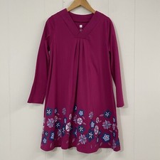 TEA COLLECTION  Dress Girls 12 Multicolor Floral Long Sleeve V-Neck Lot of 2