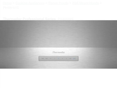 Thermador Professional Series PH48HWS 48 Inch Wall Mount Range Hood