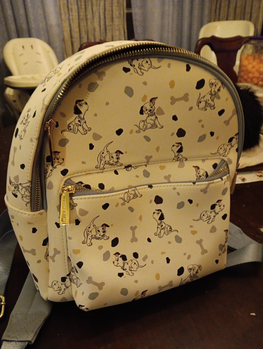 Disney 101 Dalmatians Backpack Danielle Nicole Bag Bone Allover Print Dog PURSE Danielle Nicole Disney 101 Dalmatians Bone Allover Print  main image 4