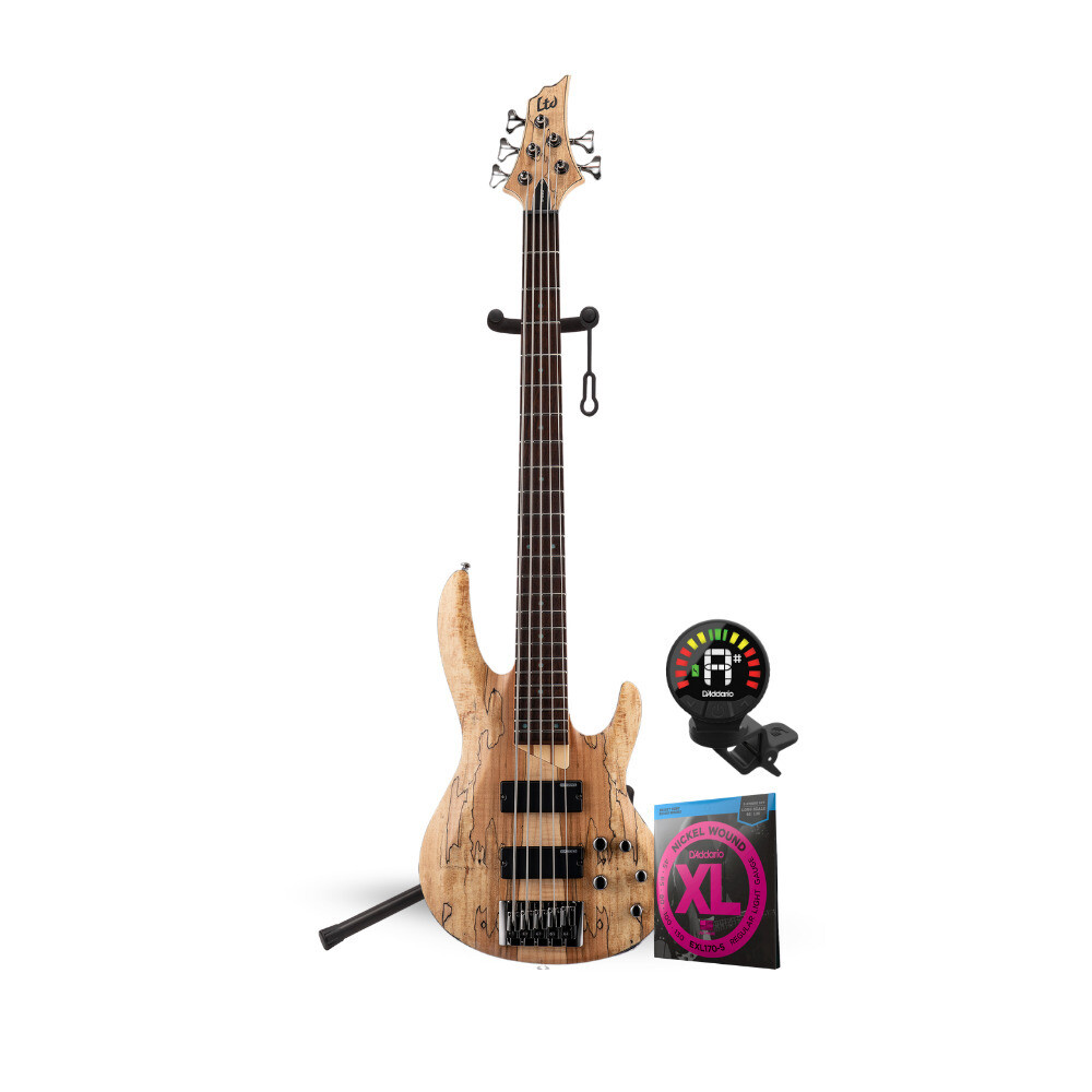 ESP LTD B 205SM 5-струнная электрическая бас-гитара Natural Satin Bundle