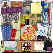 College Freshman Survival Kit Snack Care Package Variety Pack Gift Box 28 Count
