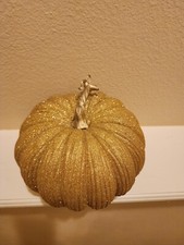 Pumpkin Glitter Golden Decor